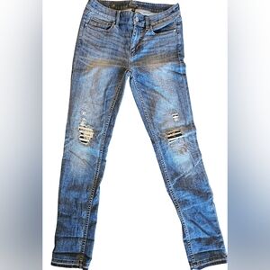 Distressed Black House White Market Blue Women's Size 4 Skinny Jeans